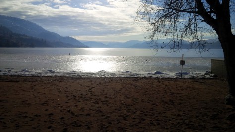 Skaha Lake is melting.